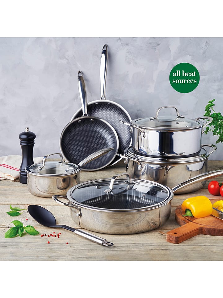 Sauter 9tlg. Kochgeschirr-Set in Silber günstig kaufen onesize