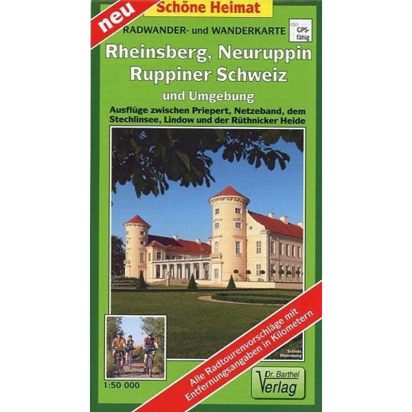 Rheinsberg, Neuruppin, Ruppiner Schweiz und Umgebung - Wanderkarte