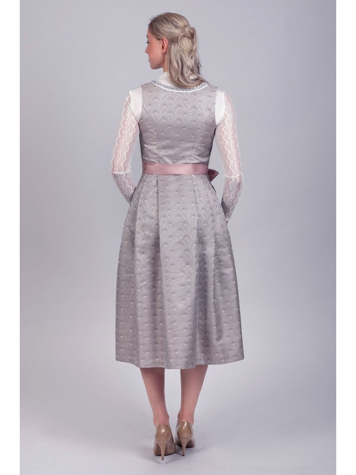 Edelnice Langes Dirndl 2-teilig Aurelie in silber, rosé günstig kaufen