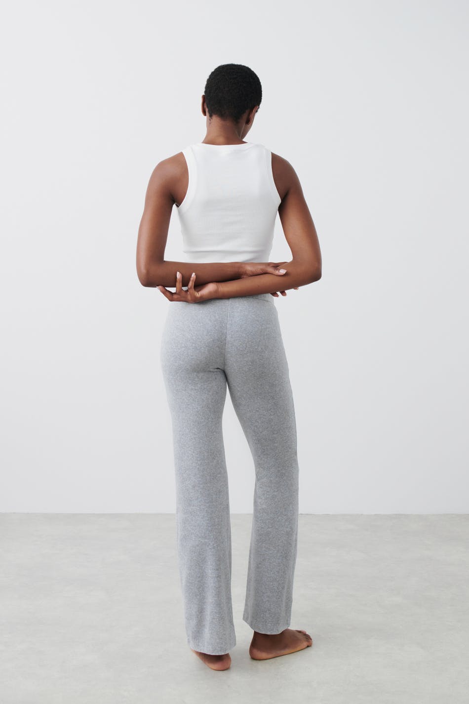 Velour trousers