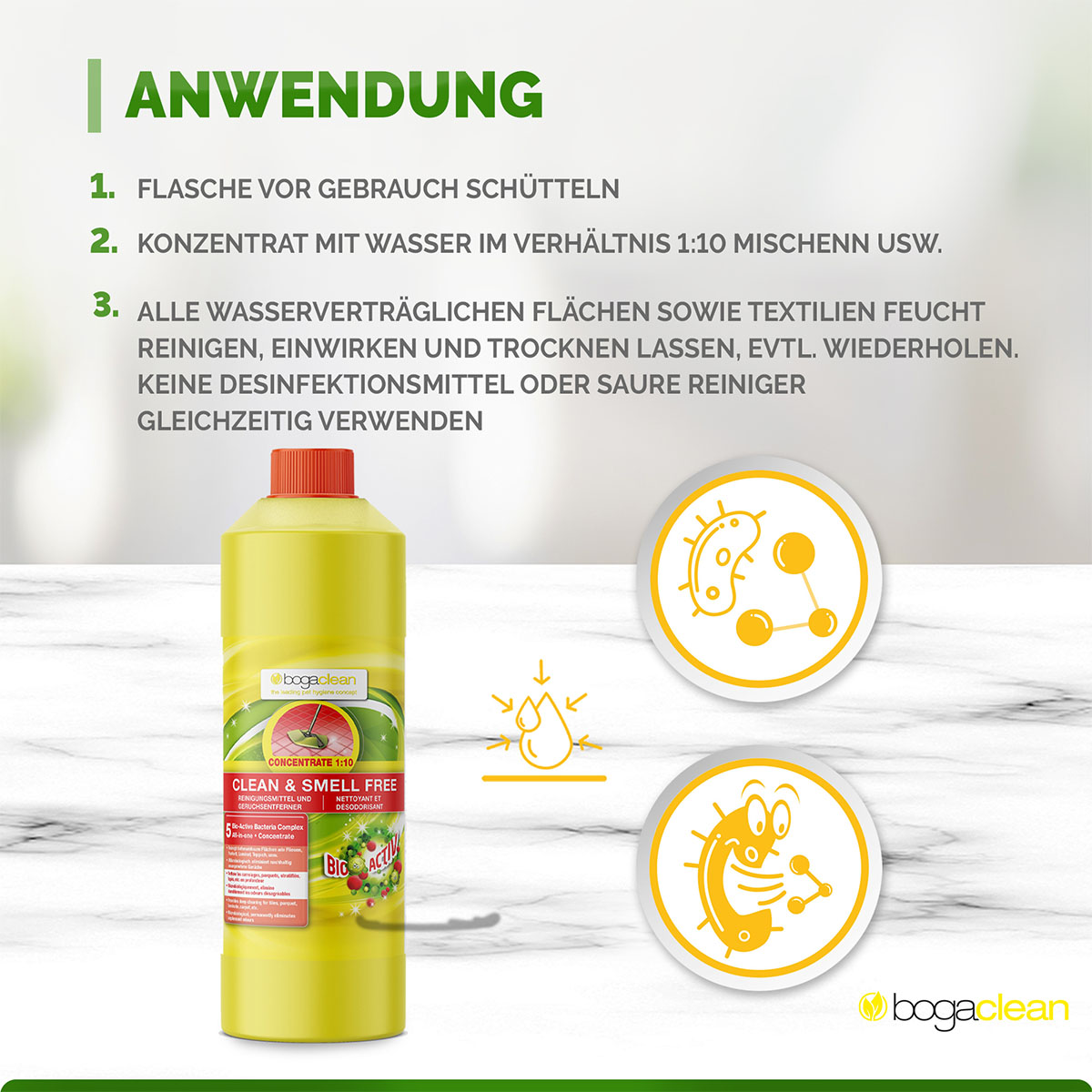 bogaclean Clean & Smell Free Concentrate 1000 ml