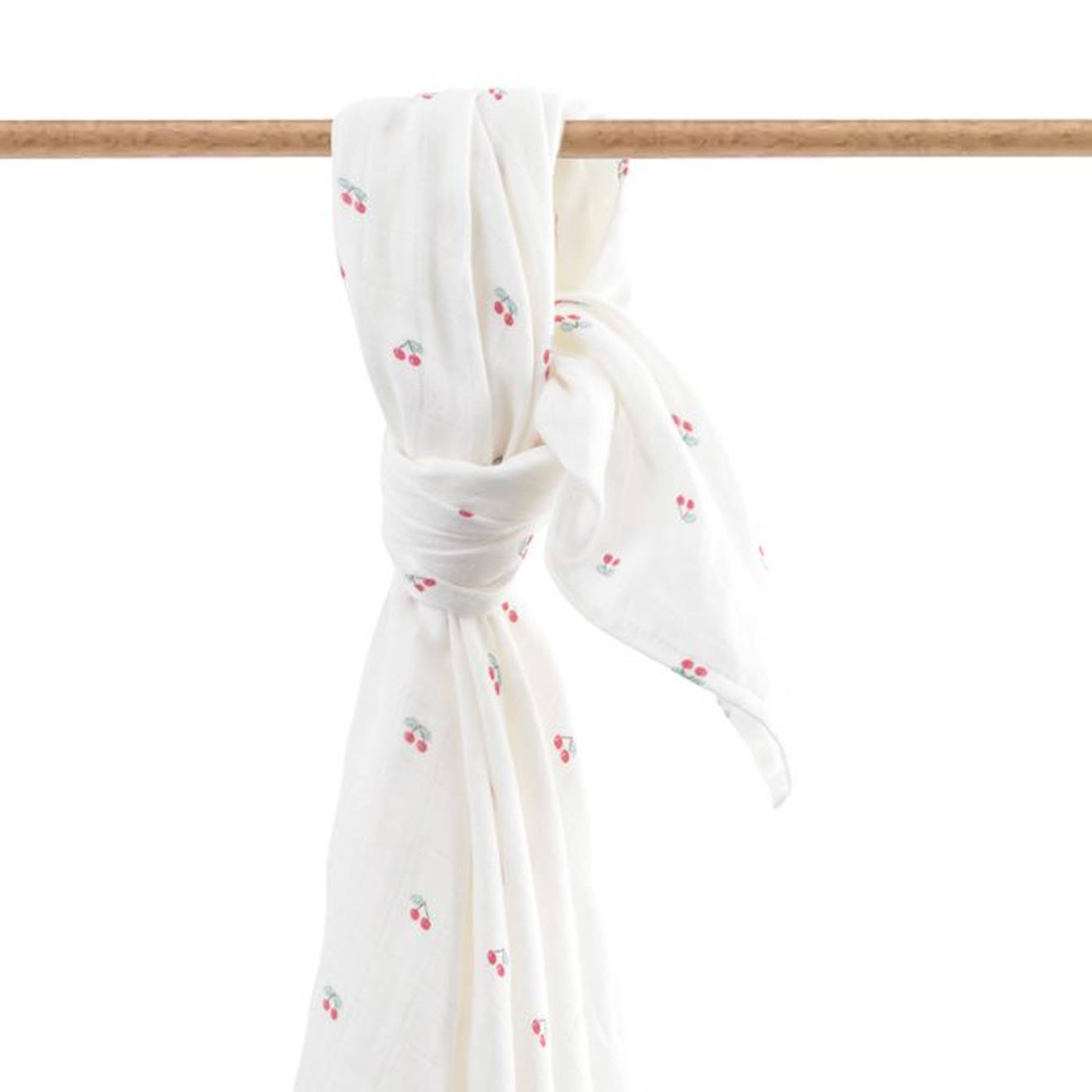 Maxi-lange en coton bio* Cerise beige