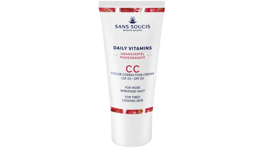 SANS SOUCIS Daily Vitamins Granatapfel CC Cream LSF 20 Anti Müdigkeit 30 ml