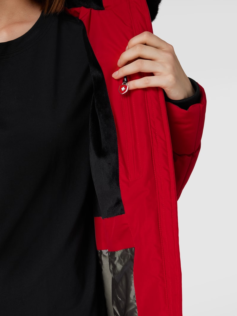 Funktionsjacke mit abnehmbarer Kapuze Modell 'Belvitesse Medium' in rot