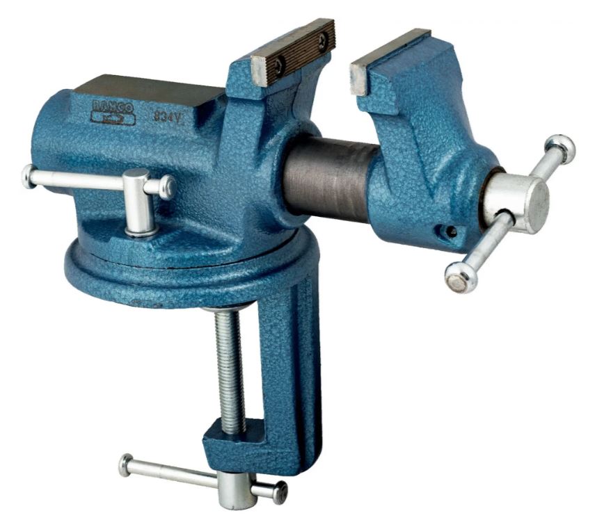 Torno de bancada Bahco 834V-2 com mordentes intercambiáveis de 63 mm