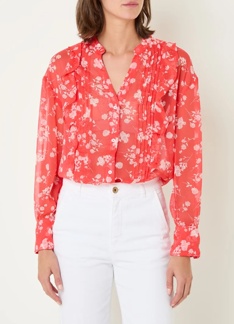 French Connection  Alessandra semi-transparante blouse met bloemenprint