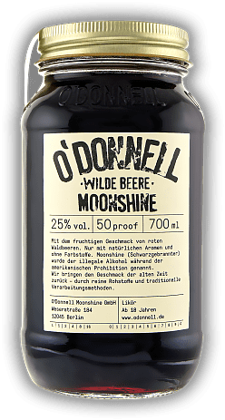 O'Donnell Moonshine Wilde Beere O'Donnell Moonshine Wilde Beere  0,7	 Liter - Vol 25%