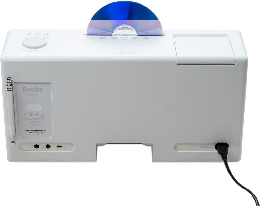 Pure Evoke Home Digitalradio (DAB) (Digitalradio (DAB), FM-Tuner, Internetradio, 100 W, zusätzliches CD Laufwerk)