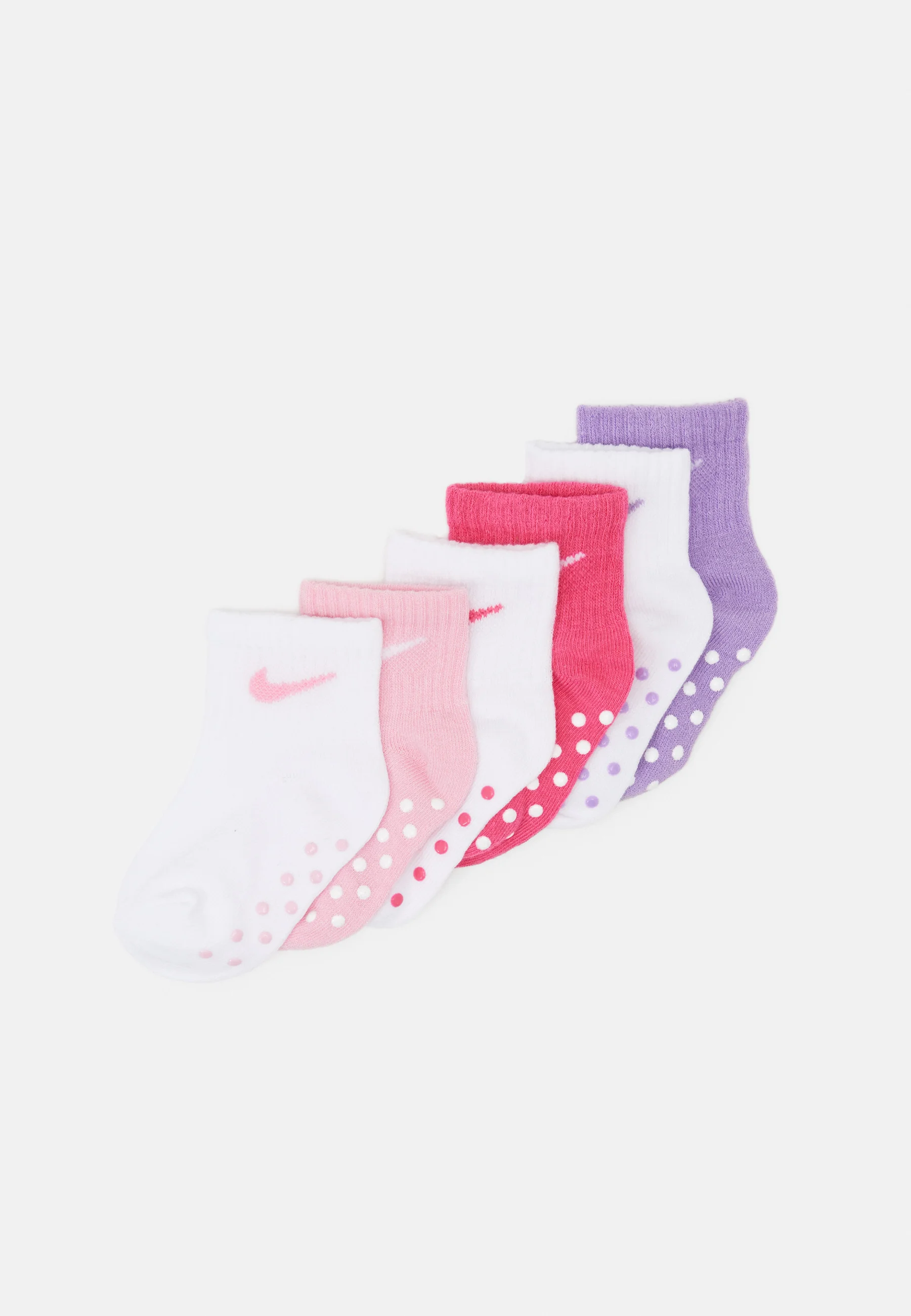 Calcetines Nike Sportswear POP COLOR GRIPPER para bebés y niños pequeños (paquete de 6)