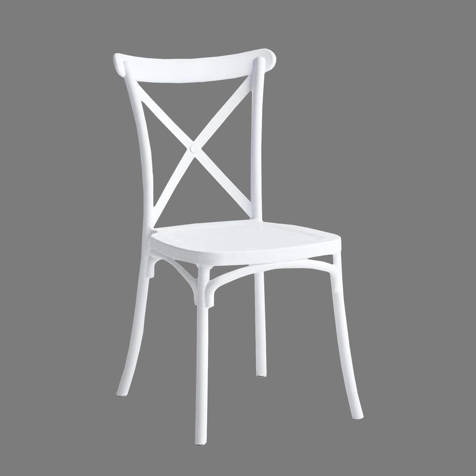 HTI-Living Stapelstuhl Stuhl Bryne Weiß 20 er Set (Set, 20 St), Stapelstuhl Bistrostuhl Esszimmerstuhl Küchenstuhl Gartenstuhl