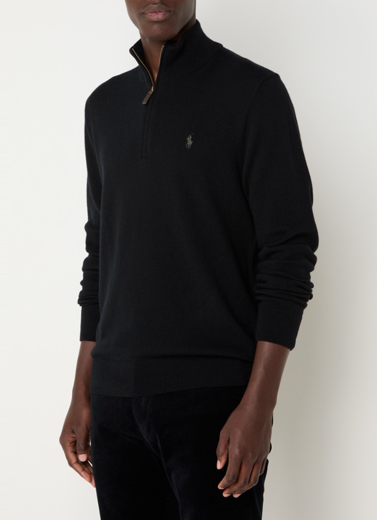 Ralph Lauren Fine-knit wool pullover with half zip