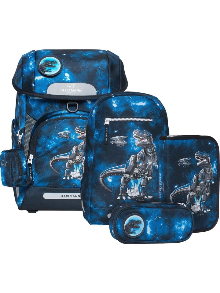 BECKMANN Beckmann Schulranzenset Plus Air - 6-tlg. Set Tech Rex günstig kaufen onesize