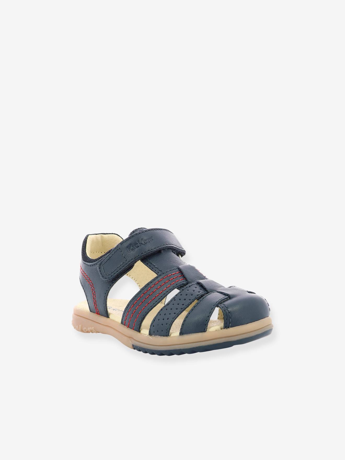Kickers Jungen Ledersandalen PLATINIUM KICKERS - camelfarben