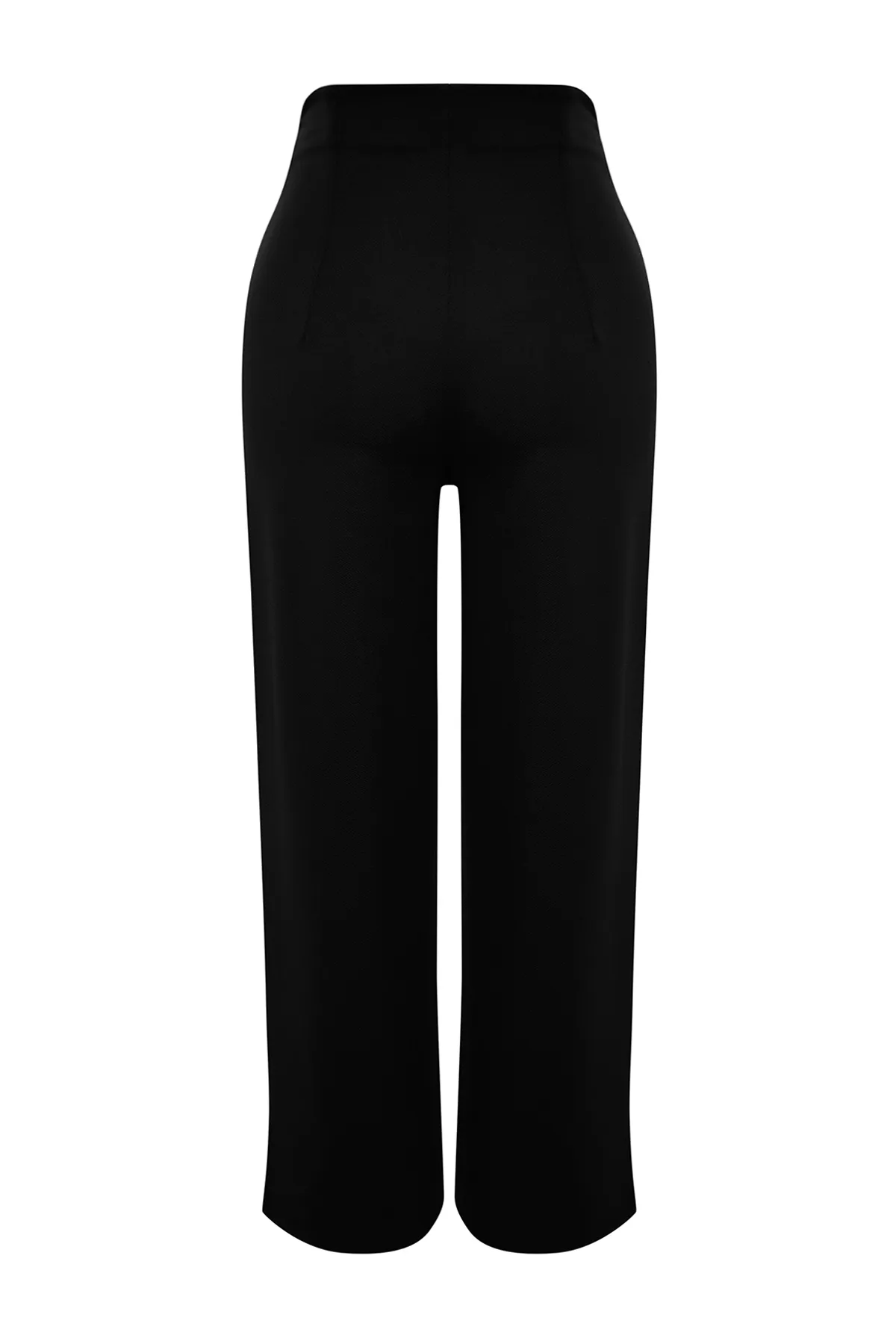Trendyol Collection  Schwarze Culotte-Hose mit hochgeschnittenem Detail und hoher Taille - TWOSS24PL00036