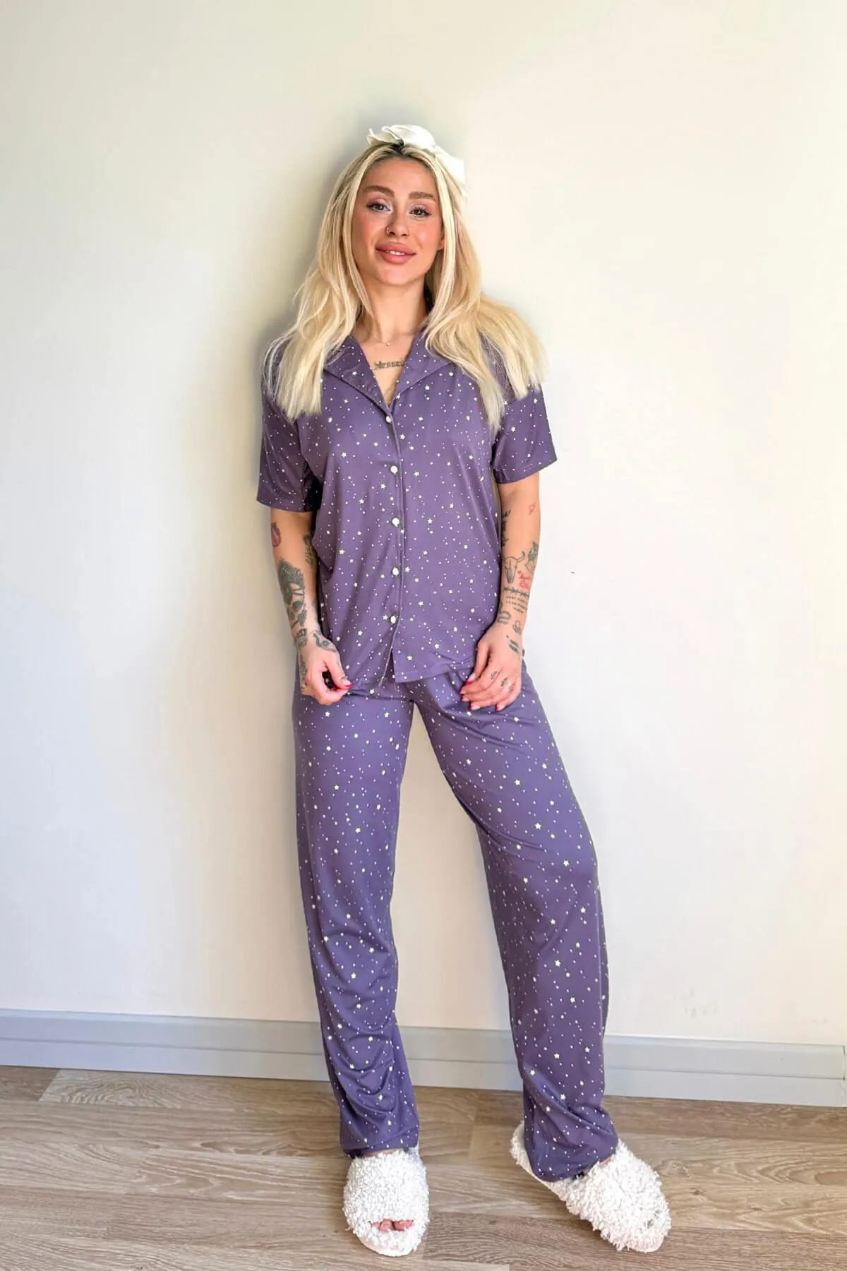 Pijamaevi  Pyjama set - Lila - Muster