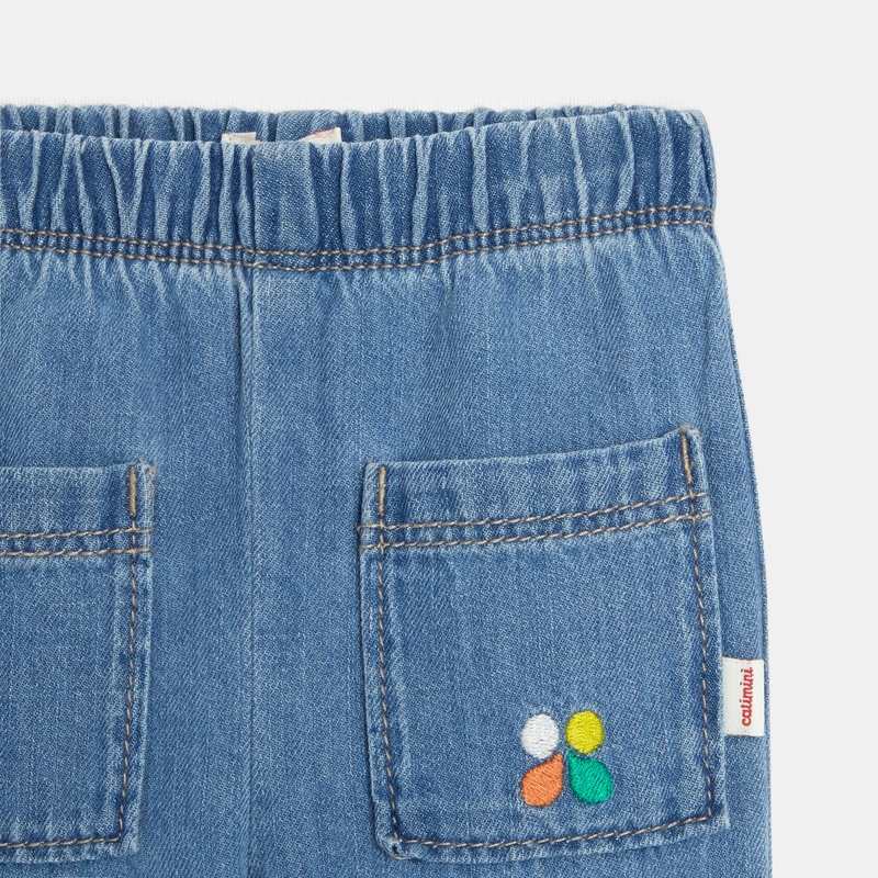 Pantalon en jean bébé bleu délavé Catimini