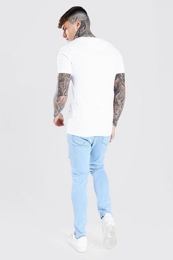Skinny Stretch Jeans mit Rissen