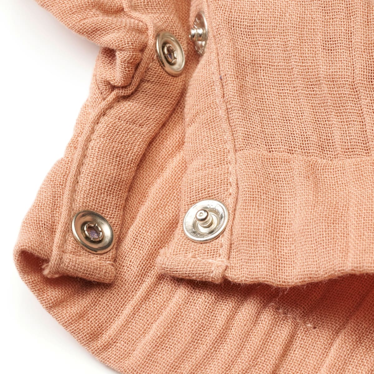 Latzhose aus Musselin, rosa, Gr. 74, 1 St