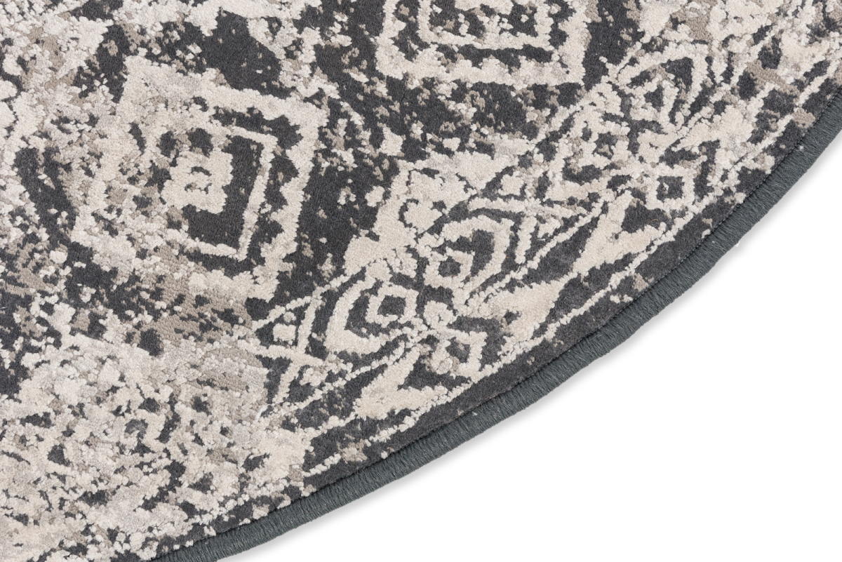 Webteppich Positano Grau Creme 160 cm
