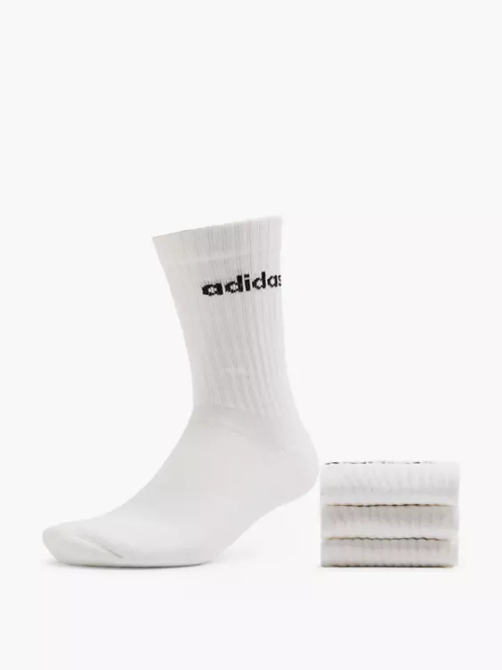 adidas Essentials Linear 3er Pack Crew Socken