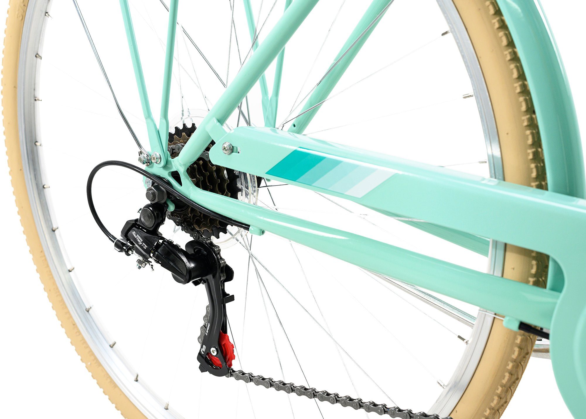 KS Cycling Cityrad Cantaloupe, 6 Gang Shimano Tourney Schaltwerk, Kettenschaltung
