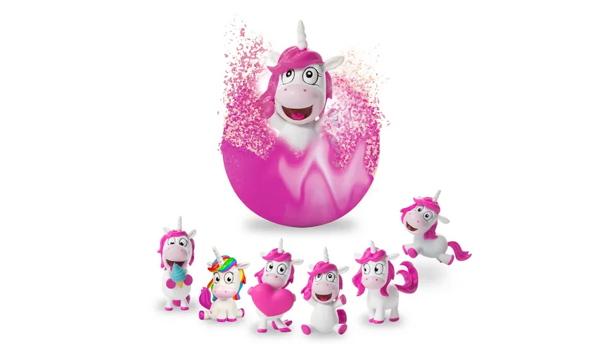 CRAZE - INKEE Unicorn Badekugel mit Popcornduft - mit Überraschung (1 von 6 Figuren) 100 g