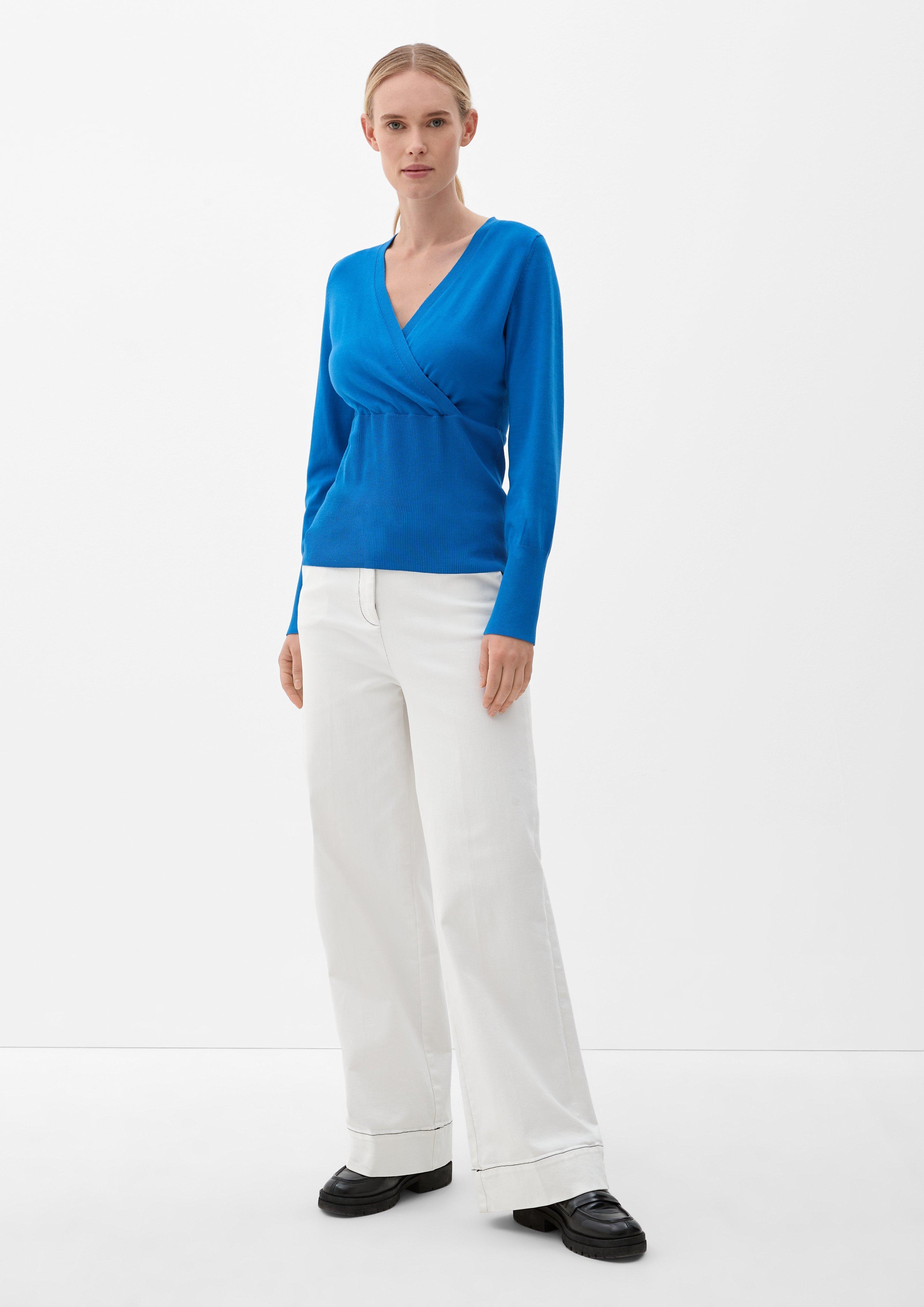 Pullover mit Wickeloptik  2119754-5545
