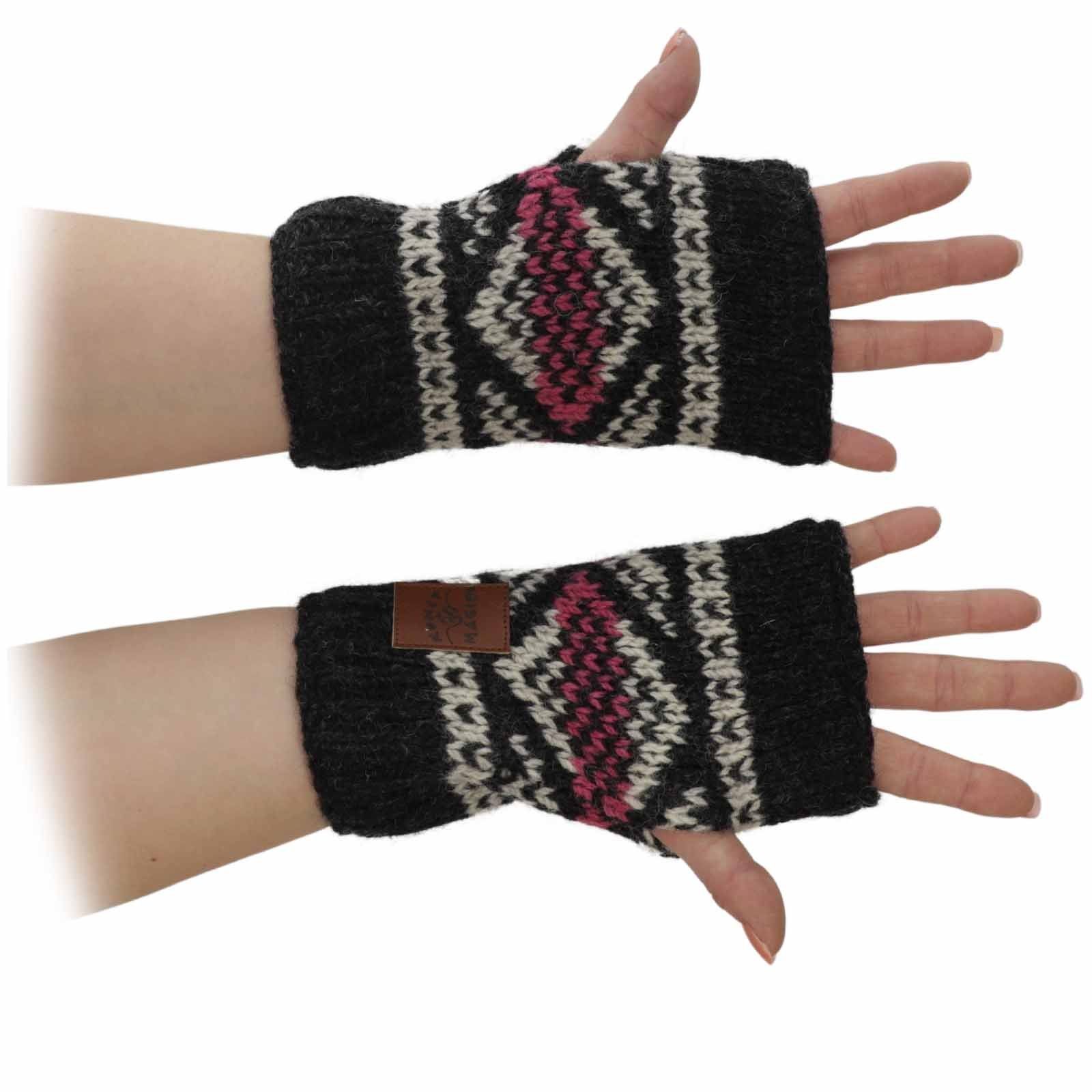 KUNST UND MAGIE Armstulpen Damen Armstulpen Stulpen Handwärmer Pulswärmer Handschuhe Wolle