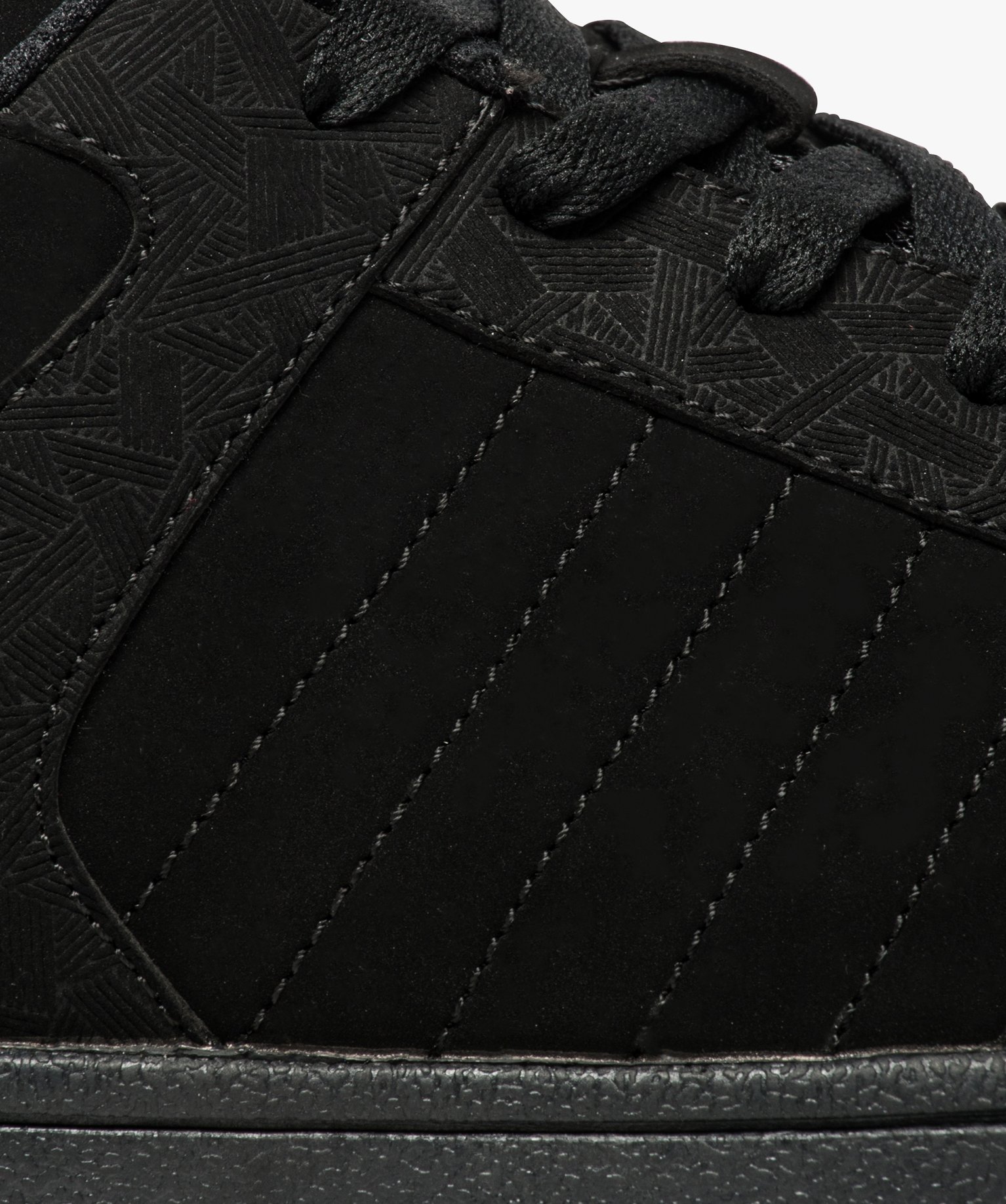 Baskets homme à lacets style skate shoes noir | GEMO