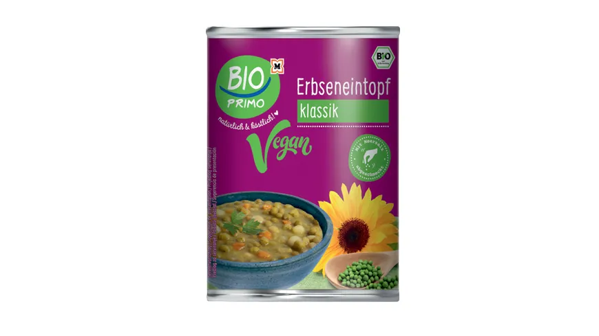 BIO PRIMO Bio Veganer Erbseneintopf 400 g