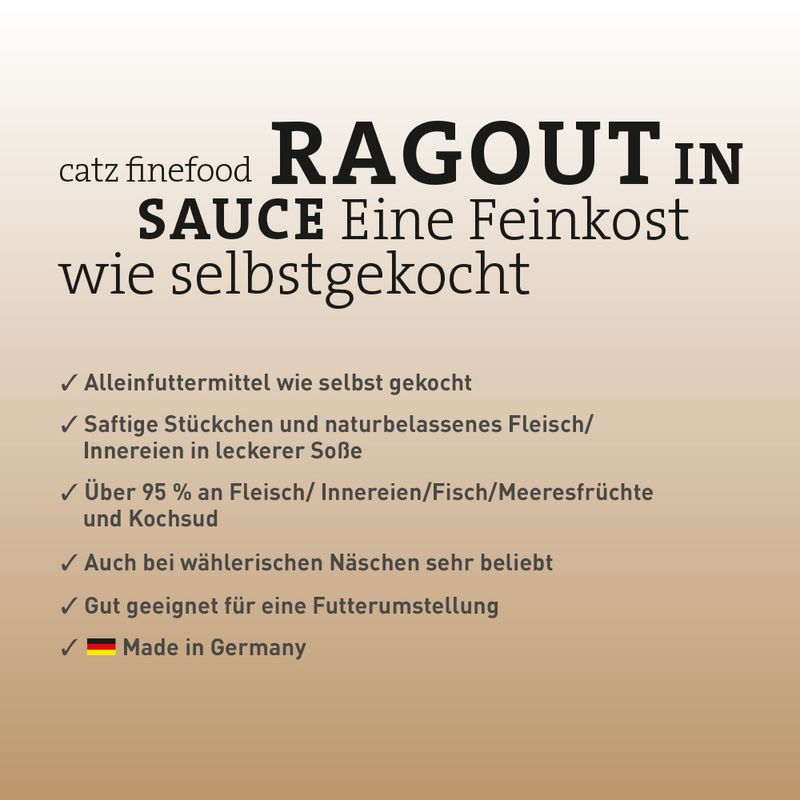 Sparpaket catz finefood Ragout 24 x 190 g zu TOP-Preisen | bitiba