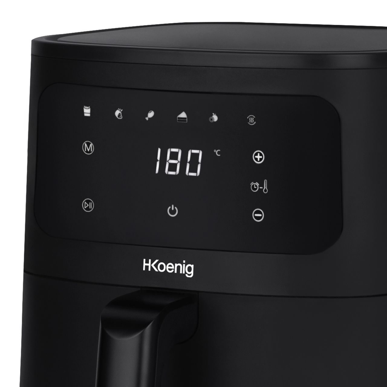 H. Koenig Heißluftfritteuse FRY880, 8L Kapazität, 1700W, bis 200°C