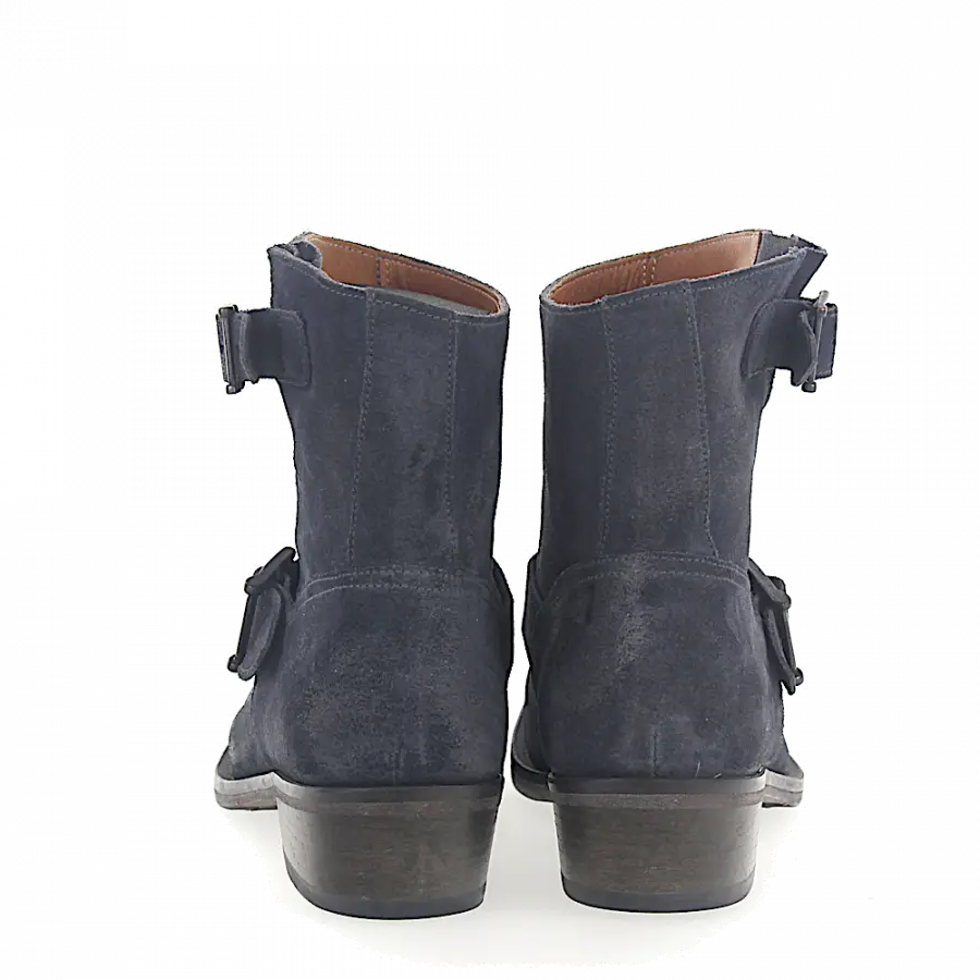 Budapester - Cowboy-/ Bikerstiefeletten 752 - blau