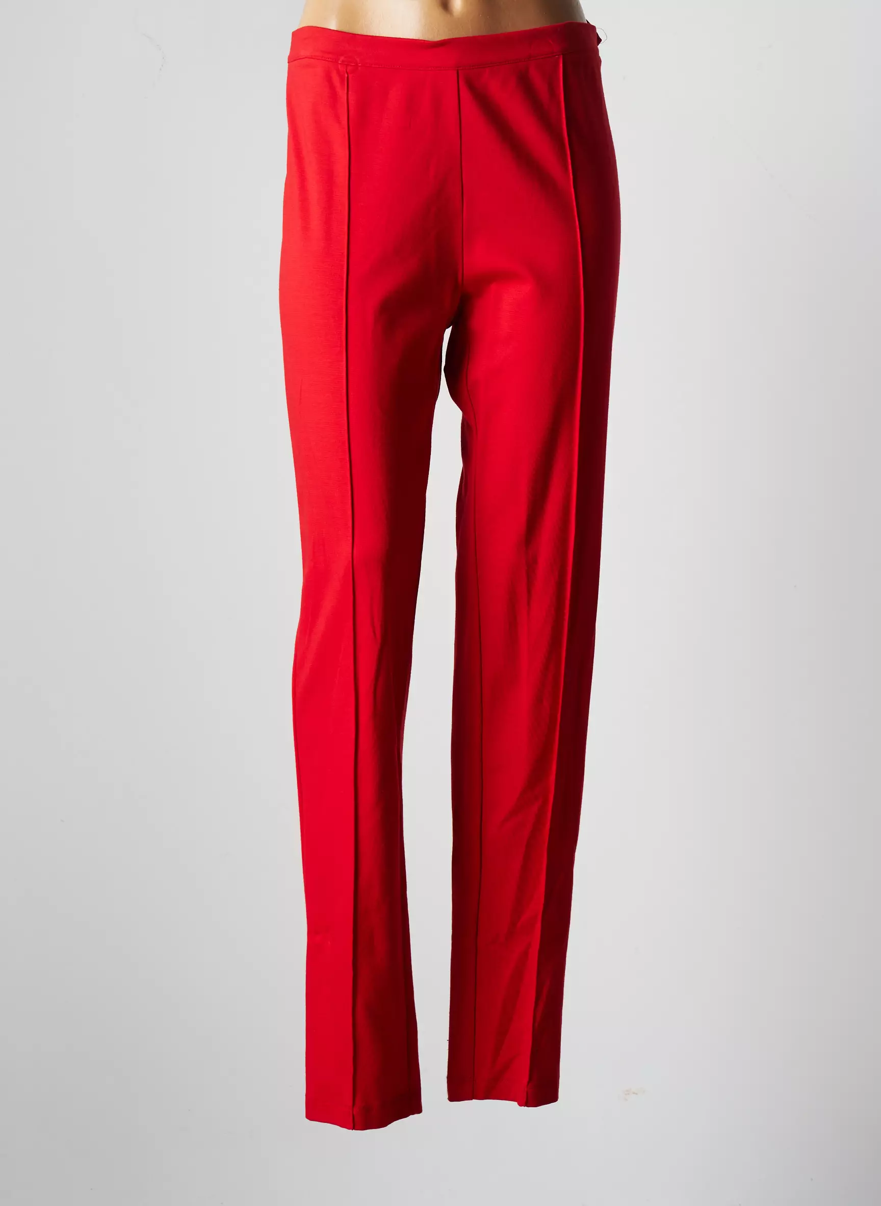 Didier Parakian Pantalons Slim Femme couleur rouge