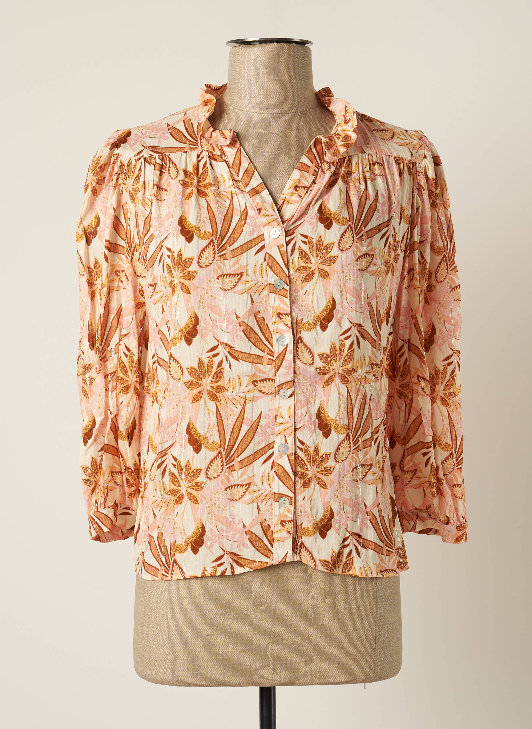 C Est Beau La Vie Chemisiers Femme couleur beige