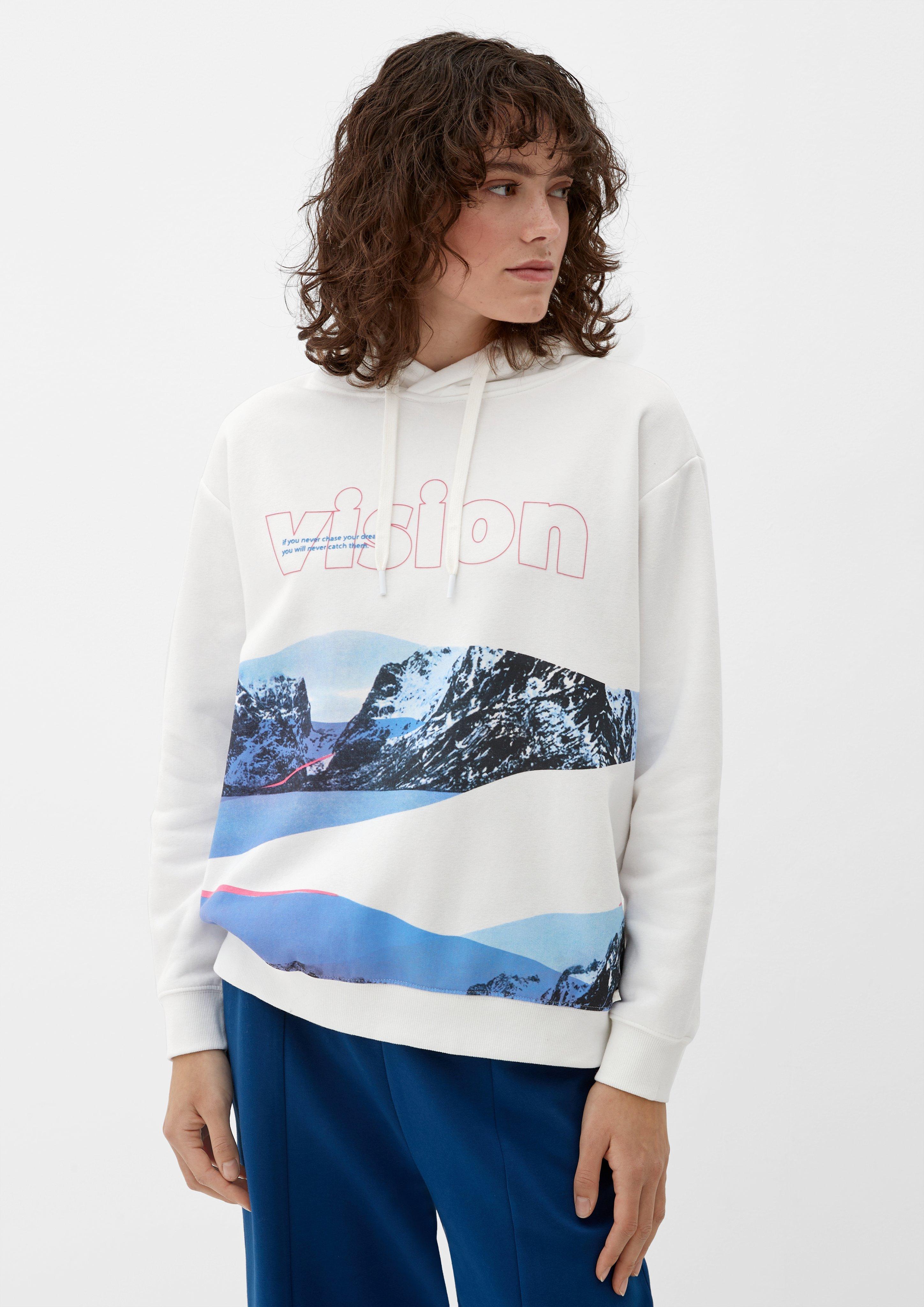 Kapuzenpullover mit Frontprint  2126241-02D0