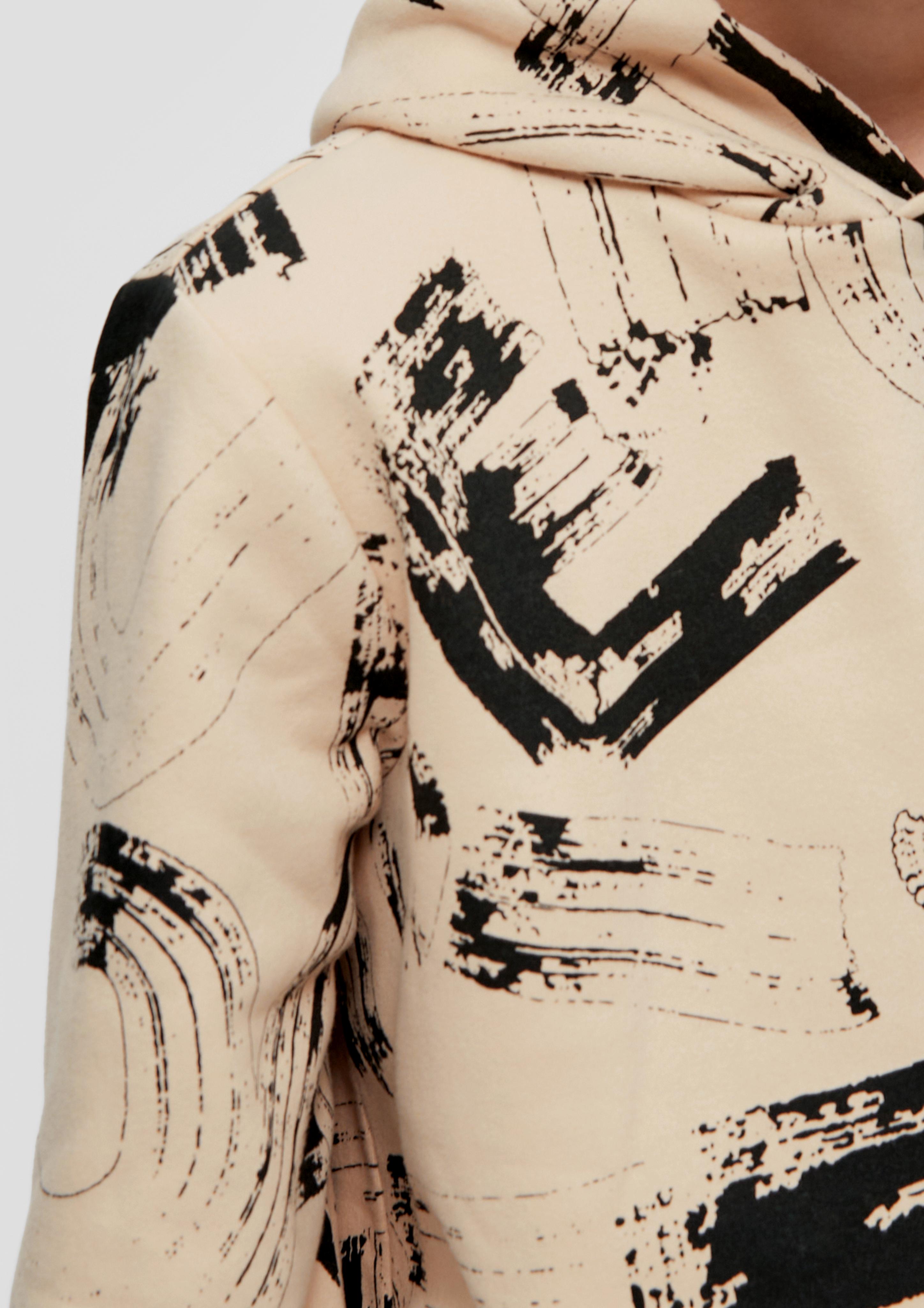 Kapuzenpullover mit Allover-Print  2137556-81A1