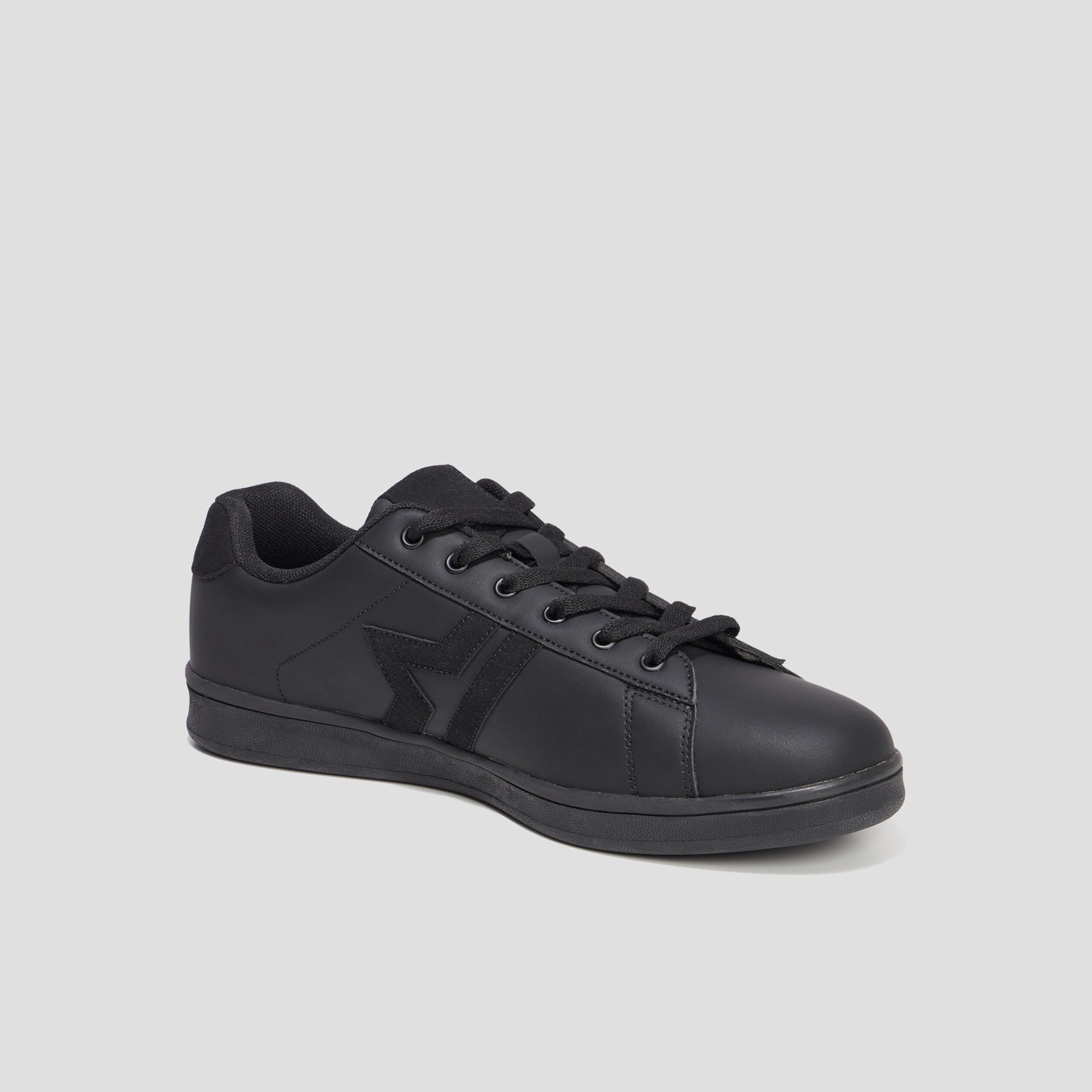 Tennis basses à lacets Creeks Thisto noir homme | La Halle