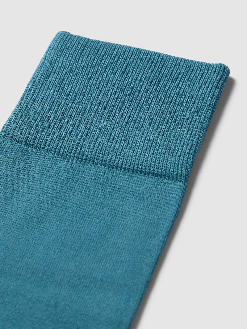 Socken mit Label-Stitching Modell 'COOL 24/7' in petrol