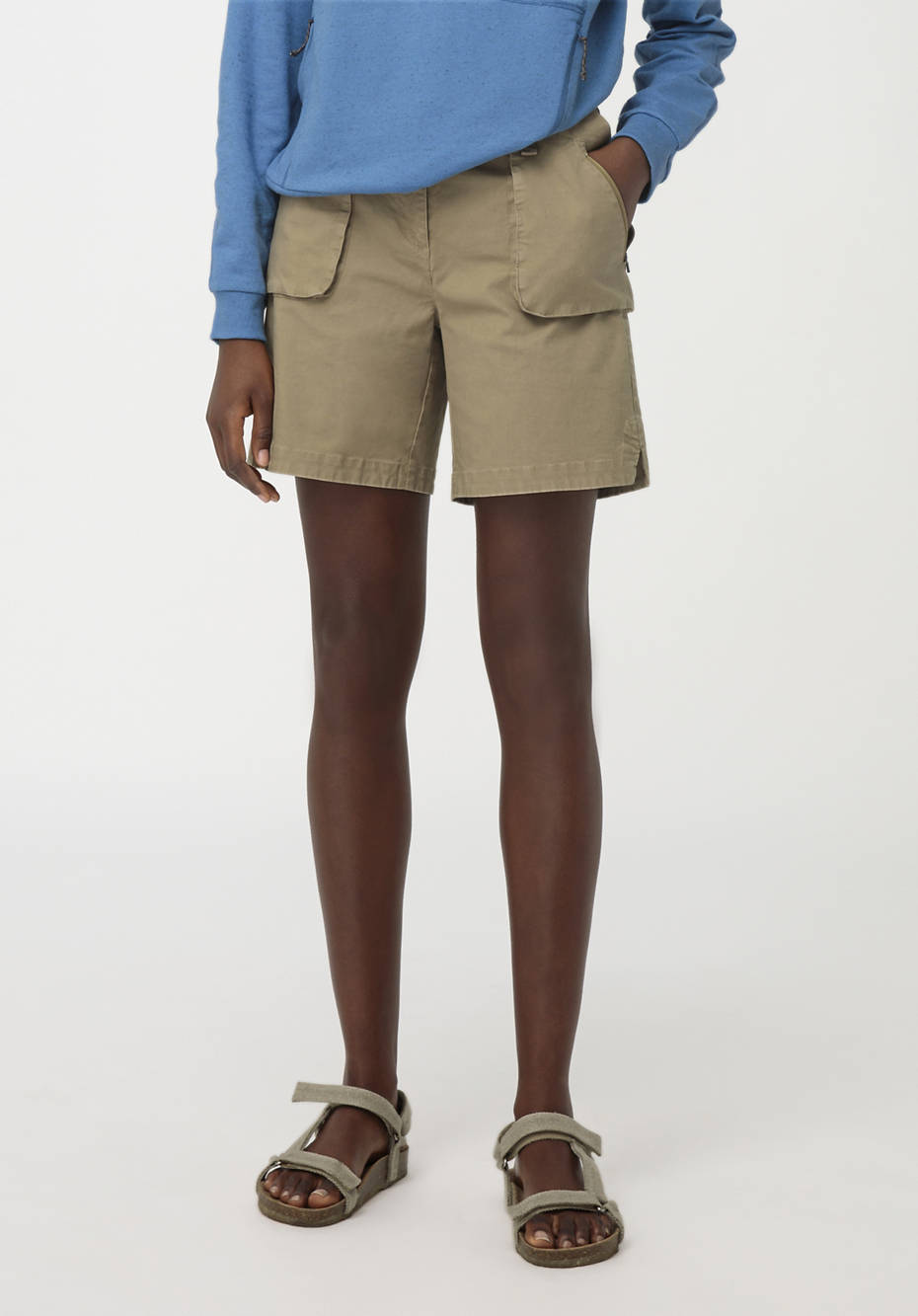 Outdoor-Shorts aus Bio-Baumwolle mit Hanf