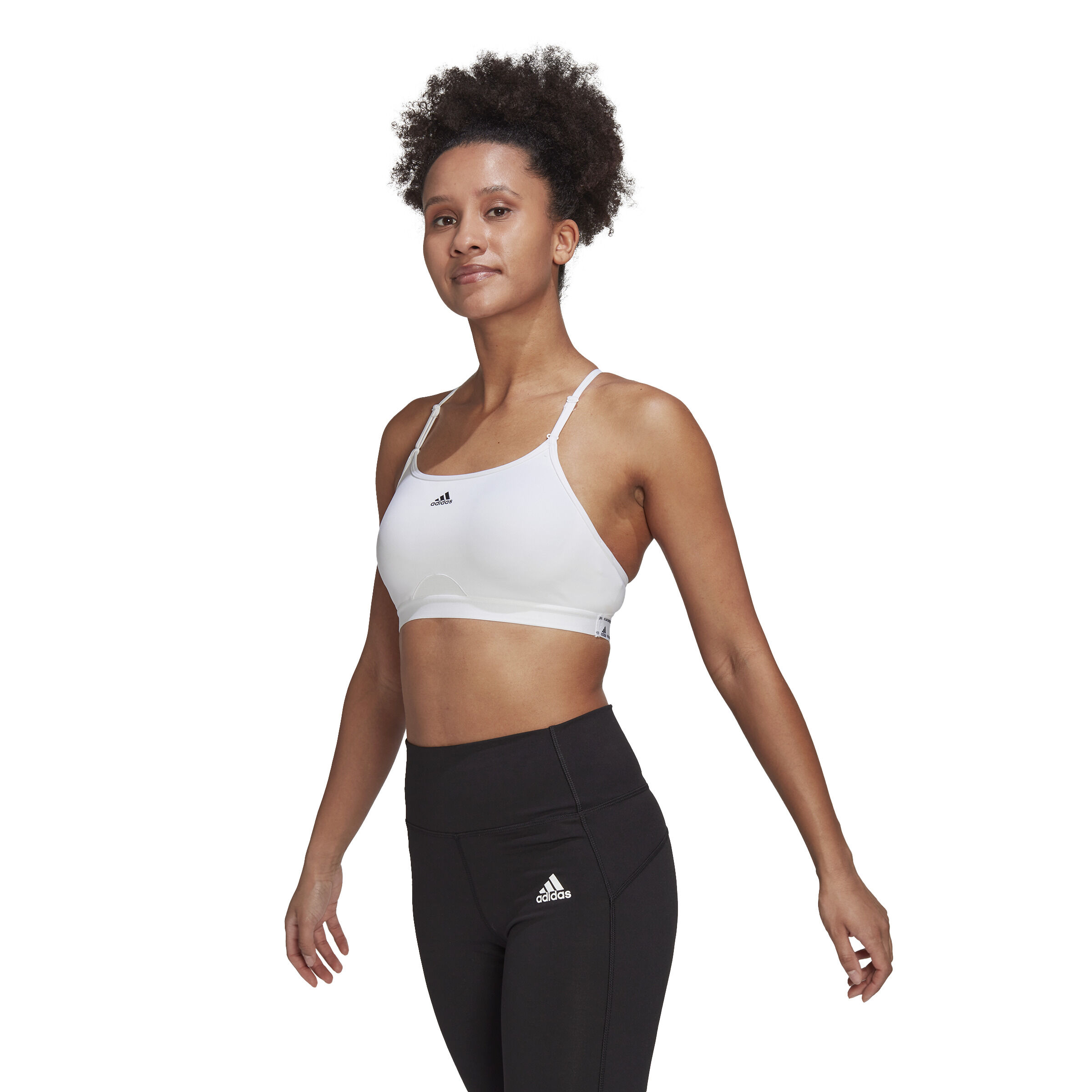 Aeroreact Low-Support Padded Sport-BH Damen - Weiß