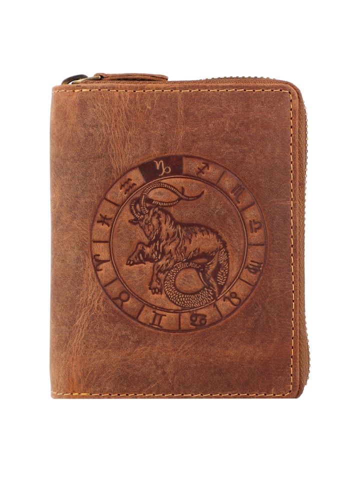 Greenburry Vintage Sternzeichen Geldbörse Leder 10 cm in steinbock günstig kaufen onesize