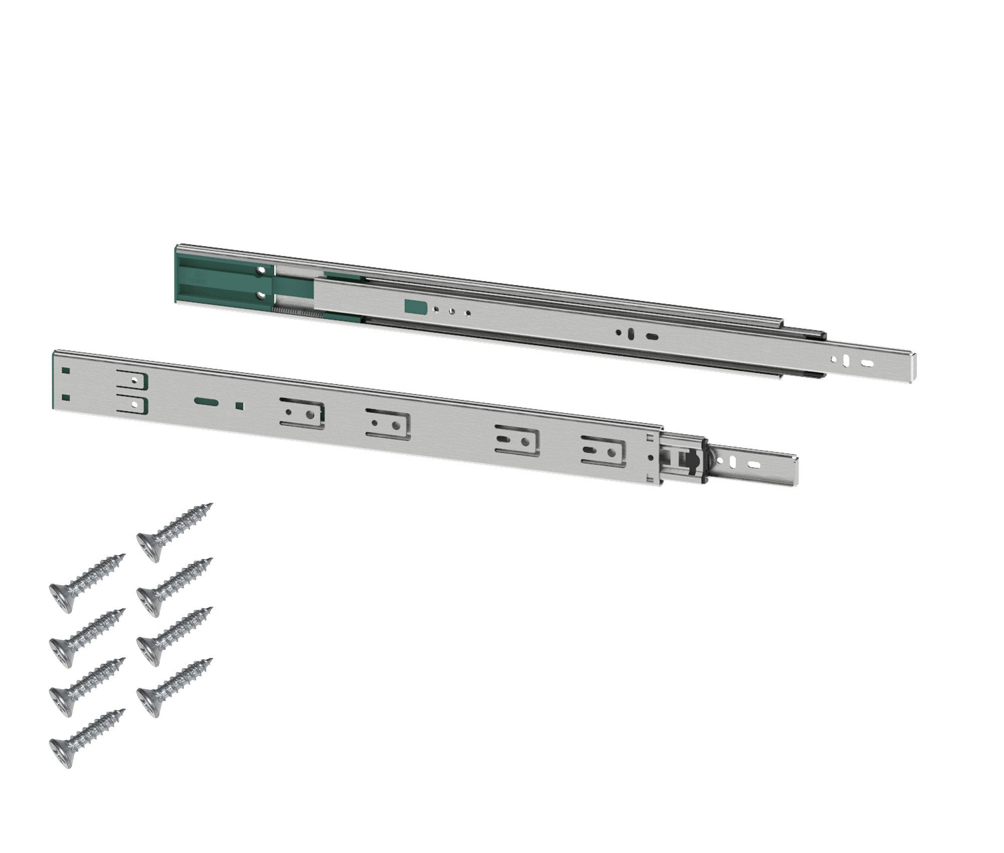 BigDean Auszug 1 Paar /2 Stk. Schubladenschienen Vollauszüge 45x250mm mit Softclose (2 St)