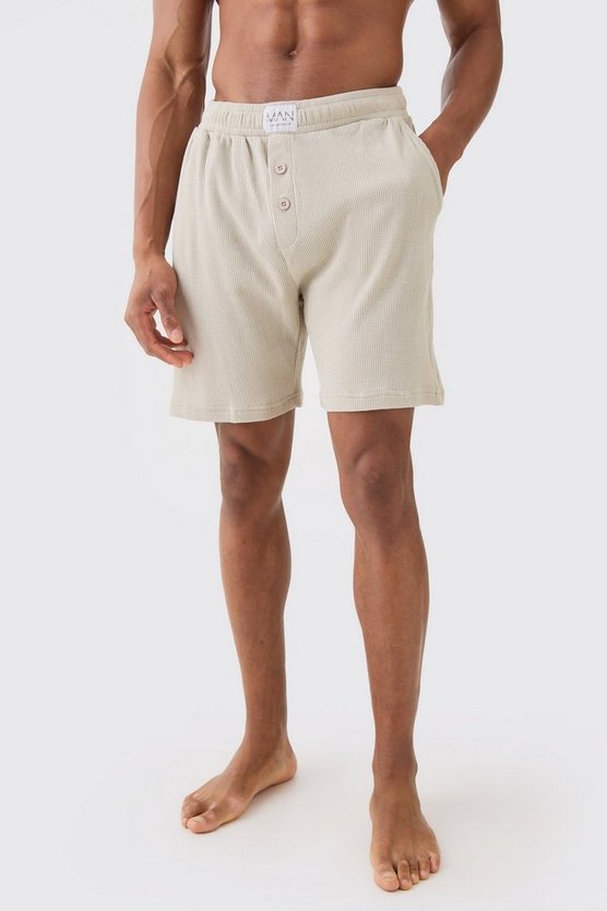 Loungewear-Shorts in Waffeloptik