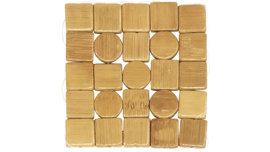 WESTMARK 4 Bambus Untersetzer Mosaik »Tapas + Friends«, 10 x 10 cm