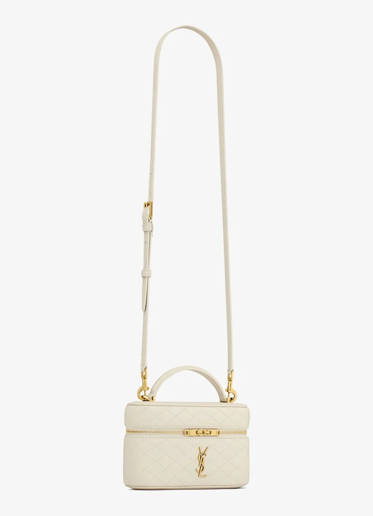 Geantă mini Gaby Vanity din piele de miel de la Saint Laurent