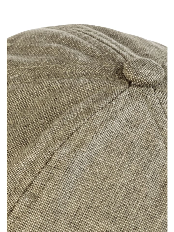 Camel Active Cap aus einem Baumwoll-Leinen-Mix in Grün günstig kaufen onesize