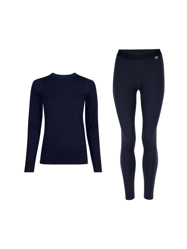 DANISH ENDURANCE Baselayer-Set Merino Baselayer in dark navy günstig kaufen