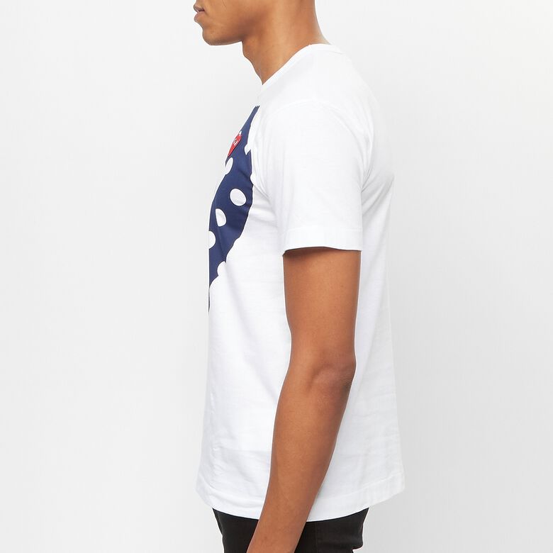 Comme des Garcons Play Play Polka Dot T-Shirt white