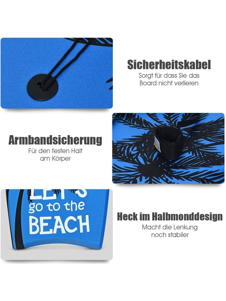 COSTWAY Schwimmbrett 104x51x6cm in Blau günstig kaufen onesize